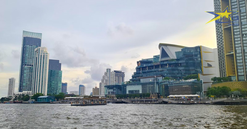 Sông Chao Phraya xen lẫn nét hiện đại
