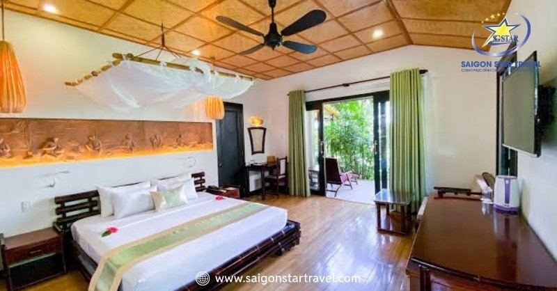 Phòng ngủ tại Bamboo Village Beach Resort & Spa Resort Mũi Né 4 sao