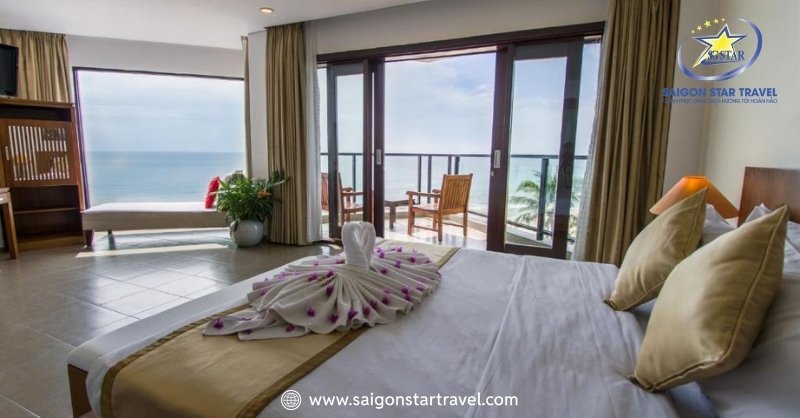 Phòng ngủ tại MANA Mui Ne Beach Resort 4 sao Mũi Né