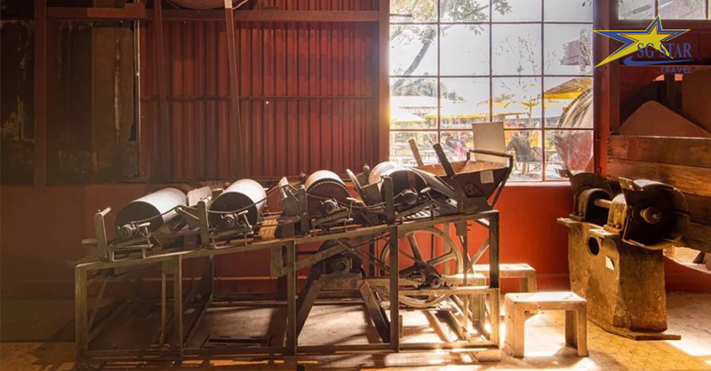 Những cổ máy trà cổ xưa vẫn còn hoạt động cho đến ngày nay tại bảo tàng trà Cầu Đất