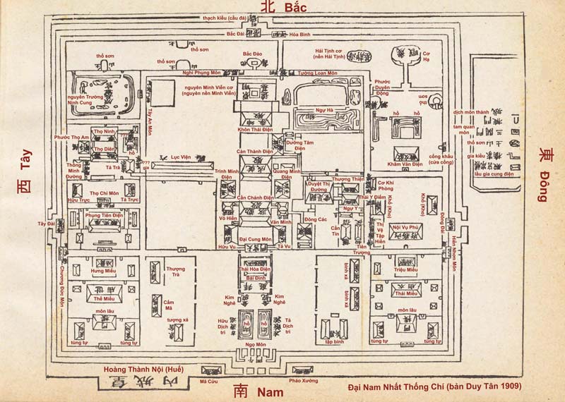 Bản đồ Hoàng Thành Huế