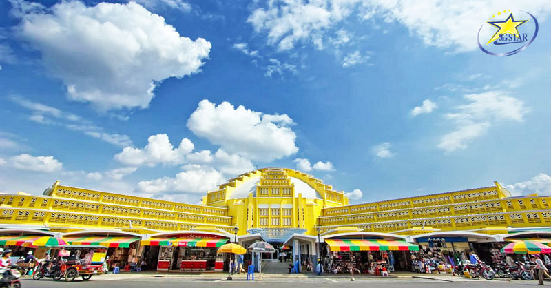Trải nghiệm khám phá và mua sắm tại Central Market ( Chợ Mới ) - tour du lịch Campuchia giá rẻ 2 ngày 1 đêm