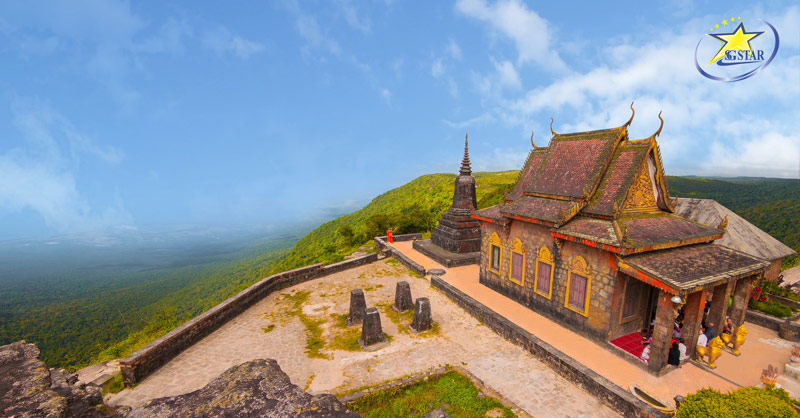 Tham quan chùa Năm Thuyền - ngôi chùa cổ nằm trên đỉnh cao nguyên Bokor