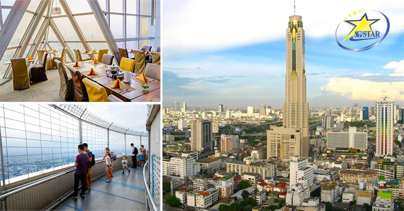 Baiyoke toà nhà 86 tầng nổi tiếng tại Thái Lan