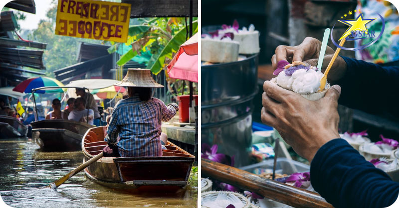 ghé thăm chợ nổi bốn miền Thái Lan 