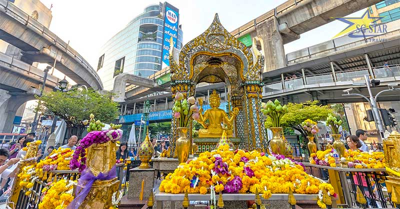 Viếng Tượng Phật Bốn Mặt tại Bangkok