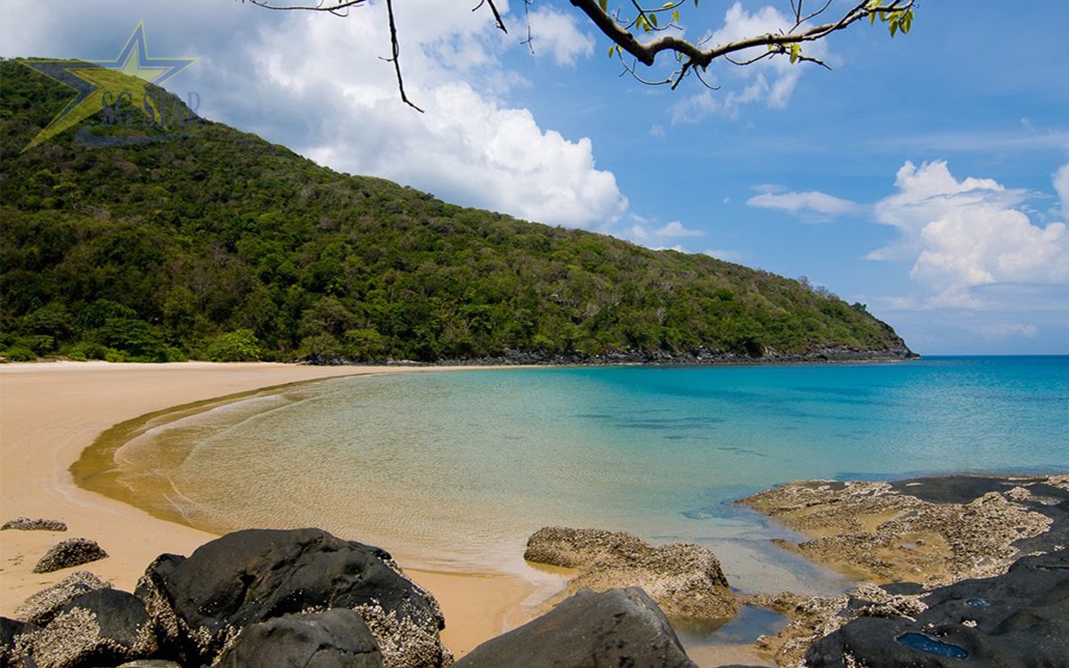 Bãi Đầm Trâu một trong những bãi đẹp tại biển Côn Đảo