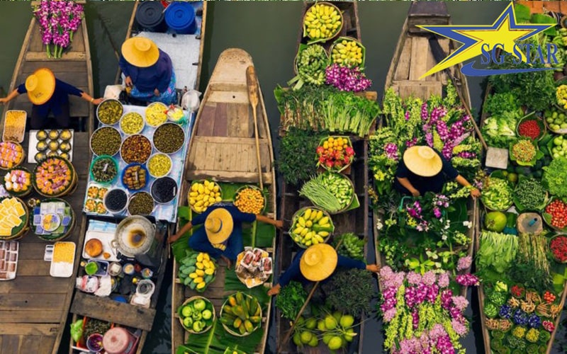 Chợ nổi Cái Bè - Khám phá sông nước Tiền Giang