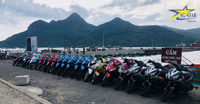kinh nghiệm thê xe máy tại côn đảo