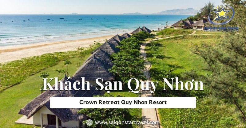 Crown Retreat Quy Nhon Resort có phòng rộng rãi, thoáng mát với view nhìn ra biển tuyệt đẹp