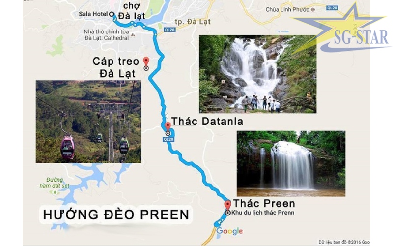 Hướng đèo Prenn cung đường du lịch Đà Lạt thích hợp với những ai mê ngắm và tắm thác
