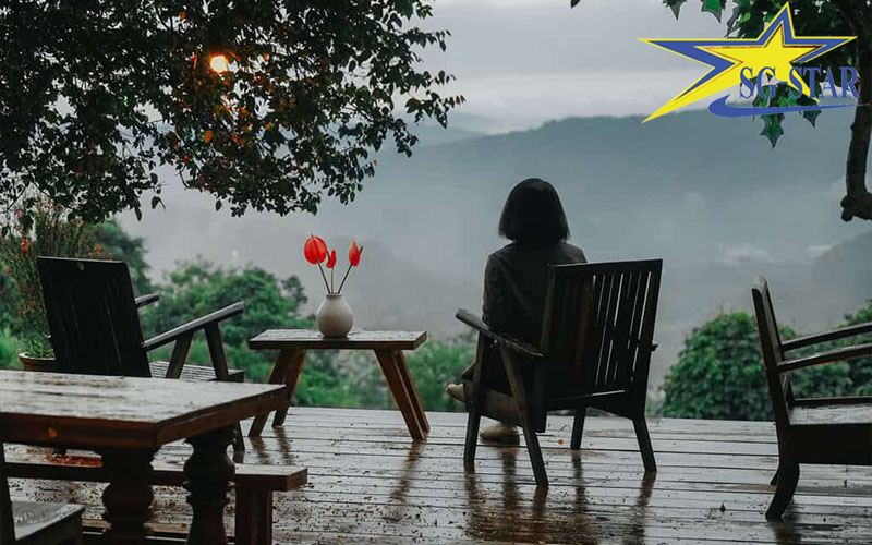 Ngắm mưa ở các quán cà phê tại Đà Lạt