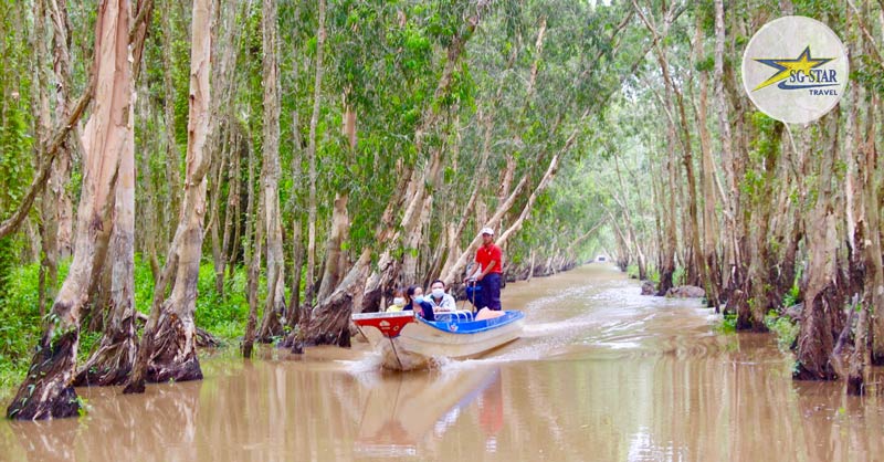 Tham quan Rừng Tràm Trà Sư - Tour Du Thuyền Victoria Mekong 3 Ngày 2 Đêm