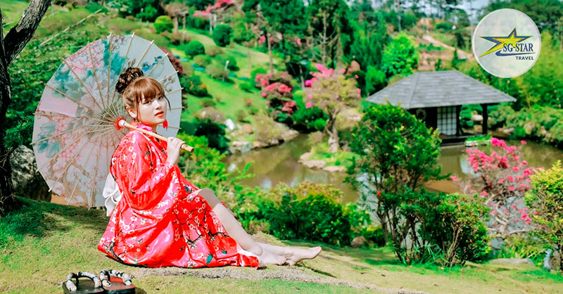 Quý khách có thể thuê Kimono để có những kiểu ảnh độc đáo