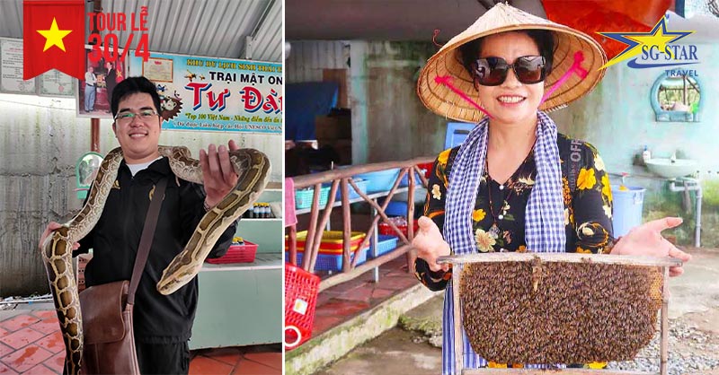 Check-in cùng Trăn và Ong mật tại Cù Lao Thới Sơn