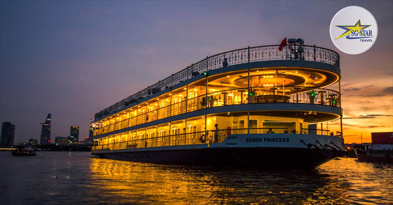 du thuyền Sài Gòn Princess ăn tối trên sông sài gòn
