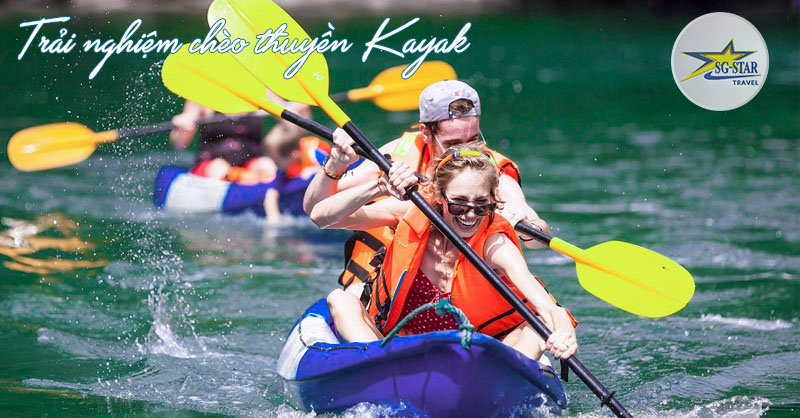 Trải nghiệm chèo thuyền Kayak trên Paradise Vũng Tàu