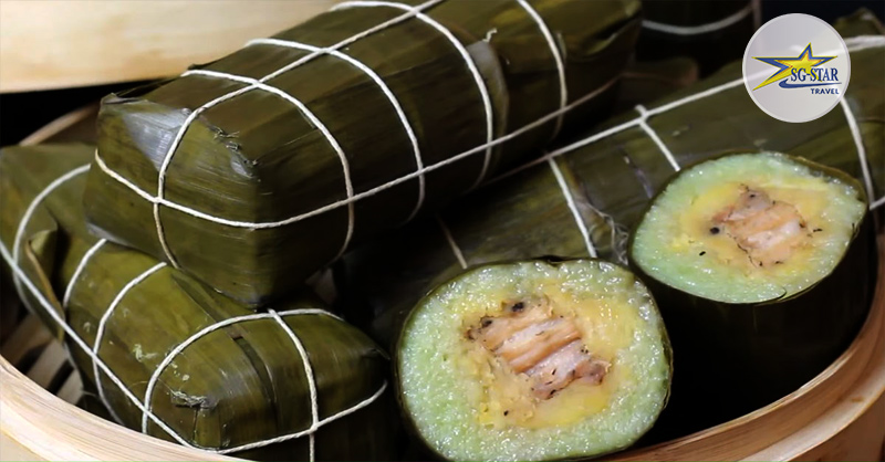 Bánh tét đậu xanh nhân mỡ, món ăn truyền thống không thể thiếu của người Việt trong những ngày Lễ Tết