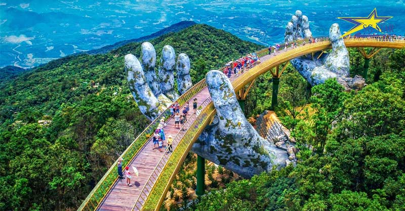 Cây cầu vàng - Du lịch Tết Đà Nẵng 2023