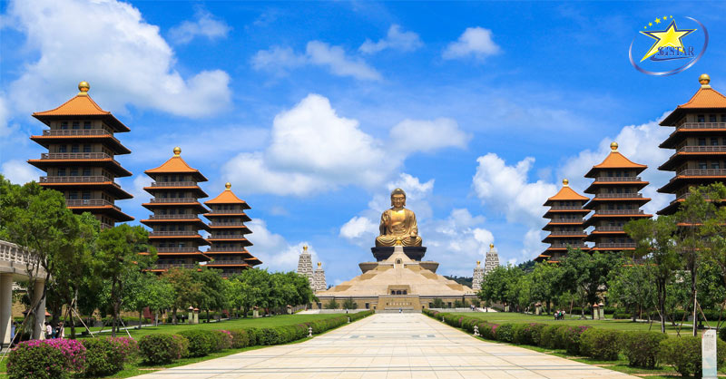 Phật Quang Sơn Tự với lối thiết kế các toà tháp độc lạ tại Đài Loan