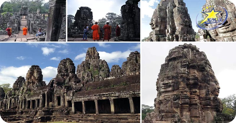 Đền Angkor Thom với những nụ cười bí ẩn đằng sau những bức tượng đá kì dị