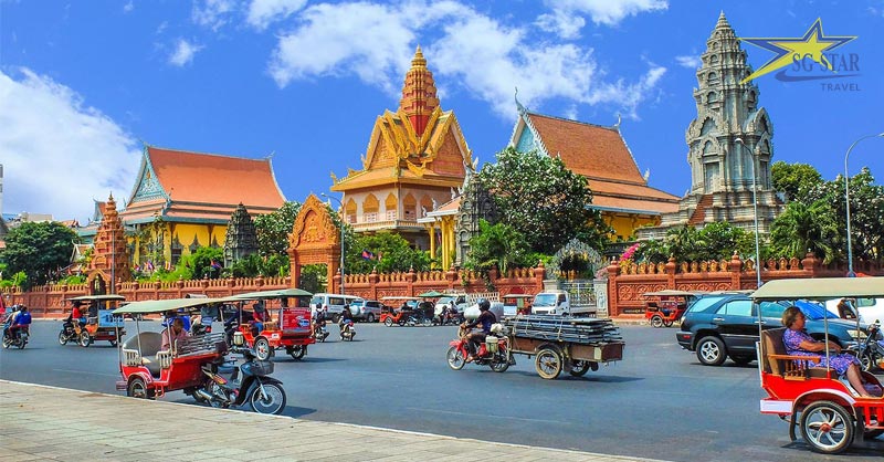 Chùa Unalom2 - Tour Campuchia 2 ngày 1 đêm tour tết giá rẻ