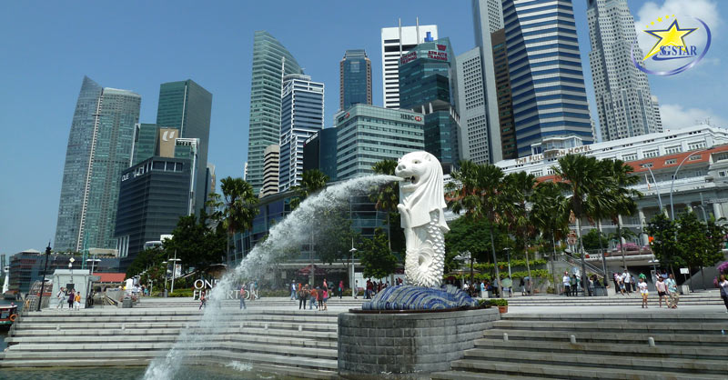 Merlion Park biểu tượng của đất nước xinh đẹp Singapore