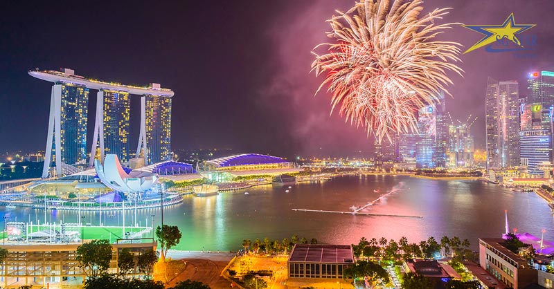 Tham dự lễ hội và ngắm bắn pháo hoa siêu rực rỡ ở Singapore Tết Nguyên Đán