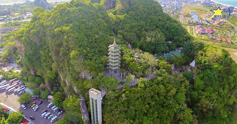 Cảnh quan Thuỷ Sơn nhìn từ trên cao