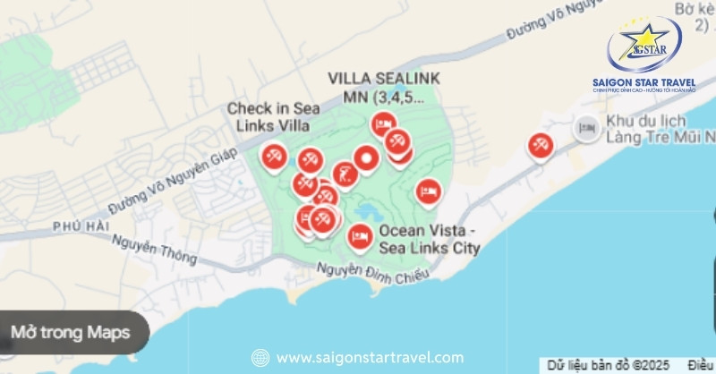 Vị trí Sea Links Mũi Né