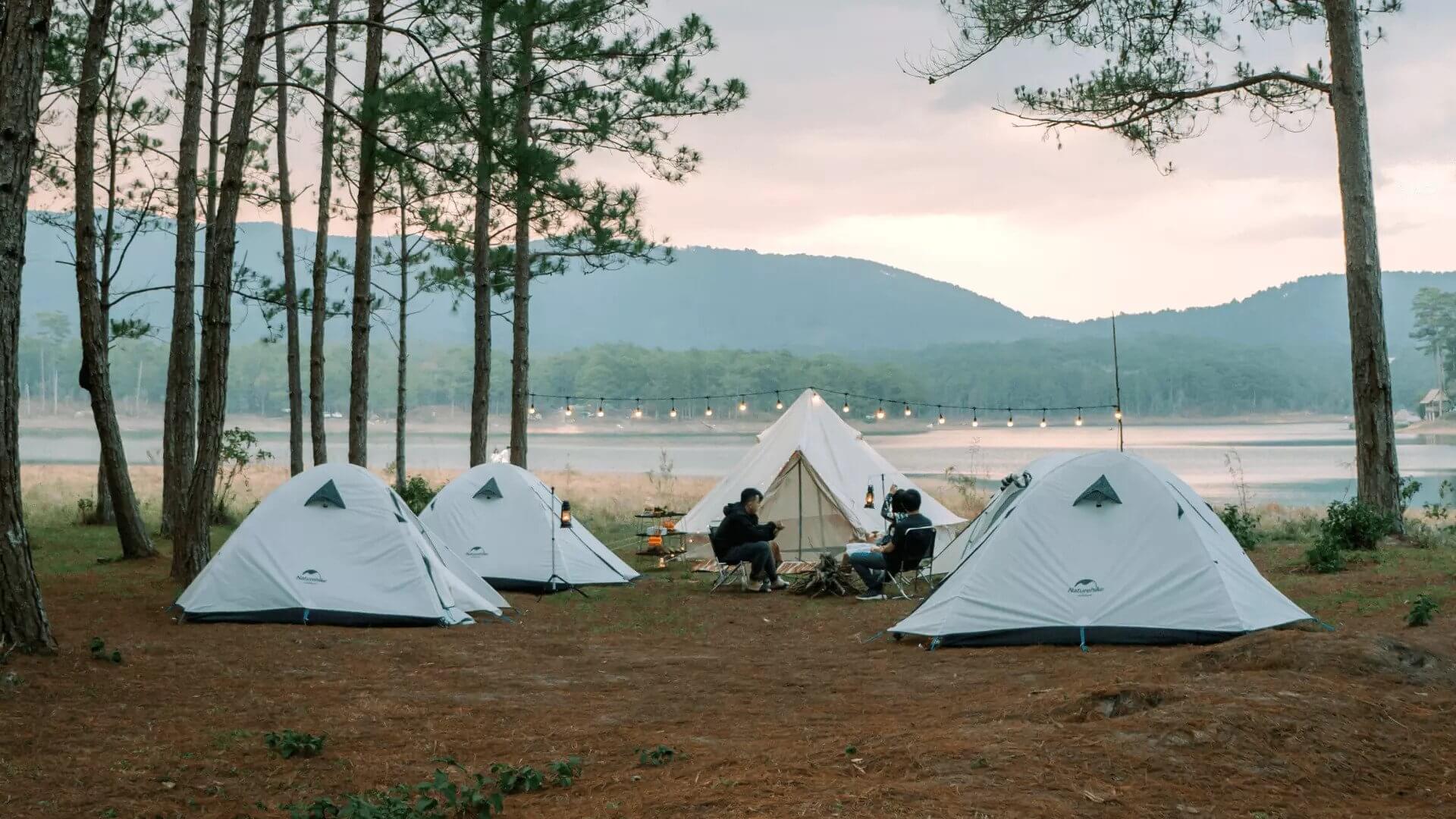 Cắm trại camping hồ Tuyền Lâm
