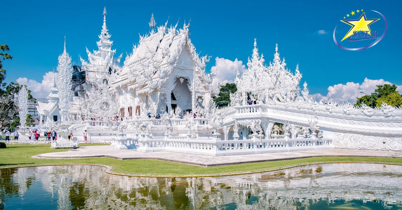 Chùa Trắng Wat Rong Khun mang tronh mình vẻ đẹp của sự tinh khiết