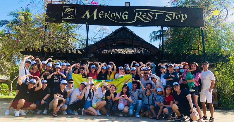 Đoàn du lịch Saigon Star Travel check-in tại Mekong Restop khởi hành tour Miền tây 2 ngày 1 đêm Tết Âm Lịch