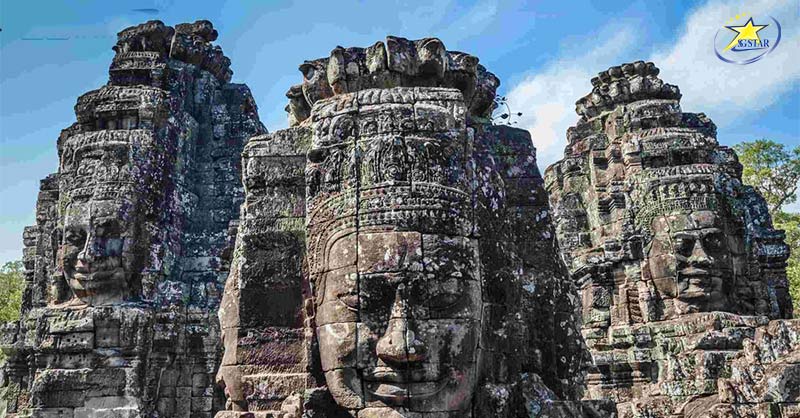 Tham quan Đền Angkor Thom - Tour Du Lịch Tết Siem Reap Campuchia 4N3Đ