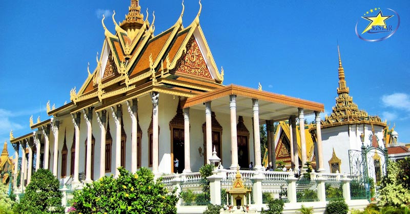 Chùa Vàng Chùa Bạc- du lịch Campuchia