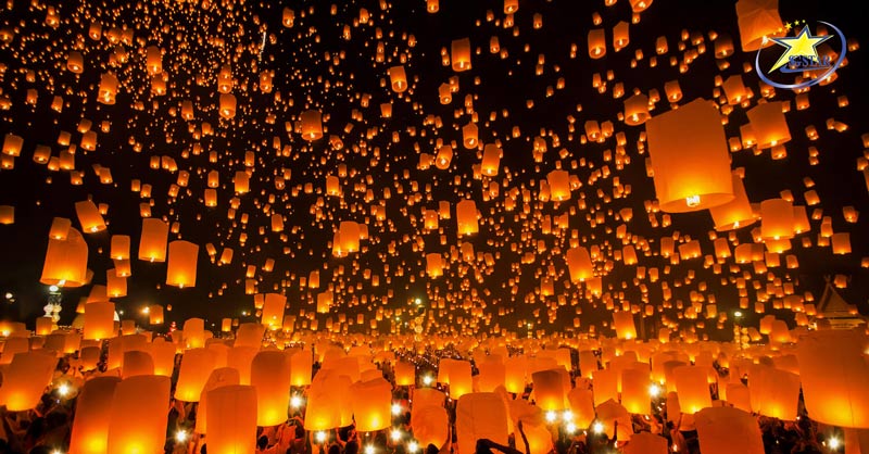 Lễ hội mùa thu ánh sáng Loi Krathong Thái Lan