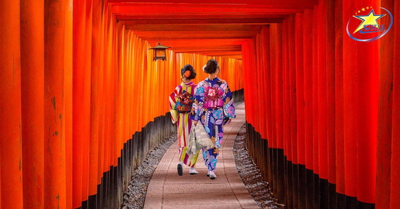 Đền ngàn cột Fushimi Inari - Tour Nhật Bản 5 ngày 5 đêm