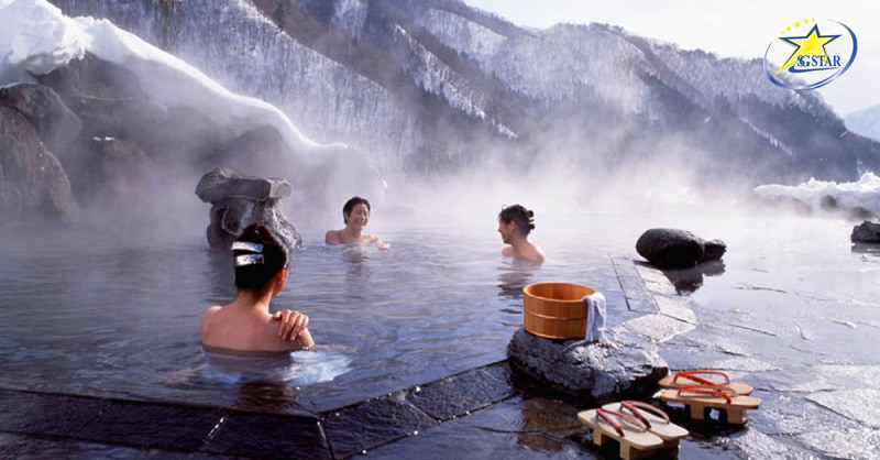 Trải nghiệm tẵm suối nước nóng Osen truyền thống tại Nhật