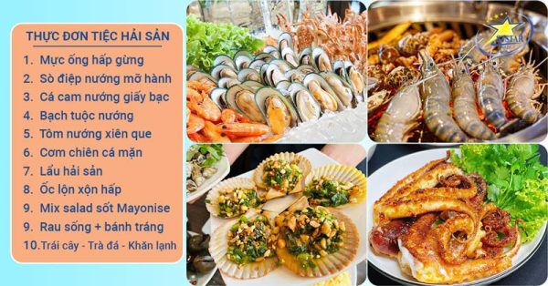 Thực đơn Tiệc Hải Sản