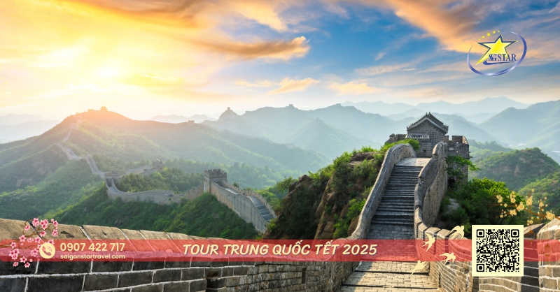 Tour Trung Quốc Tết 2025 - Tham quan Vạn Lý Trường Thành