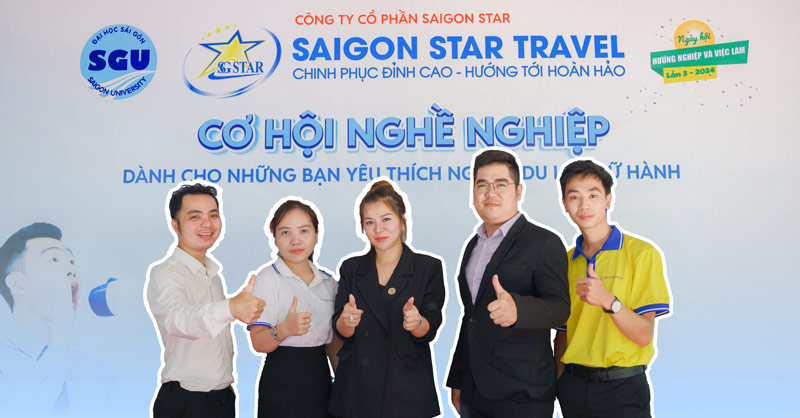 Saigon Star Travel trong Ngày hội Hướng nghiệp và Việc Làm Lần 3 2024 tại Đại Học Sài Gòn