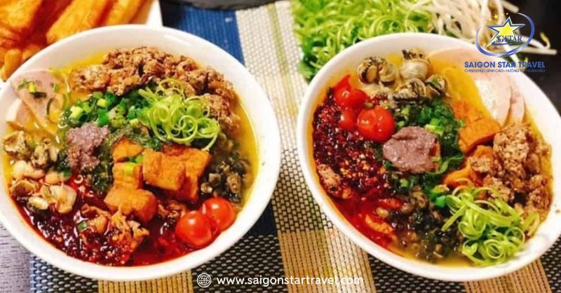 Bún riêu Đà Lạt với hương vị riêng biệt