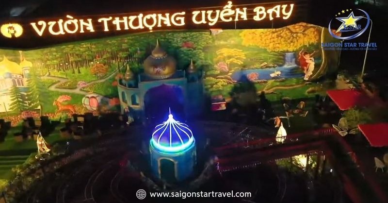 Vườn Thượng Uyển Bay - Cảnh Đẹp Đà Lạt Về Đêm