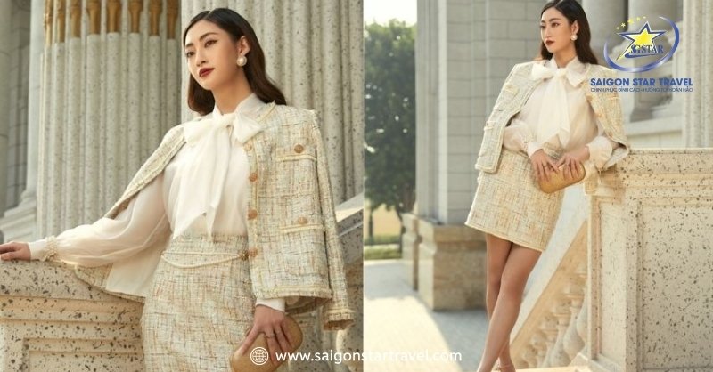 Đồ mặc đi Đà Lạt - Áo Dạ Tweed + Chân Váy