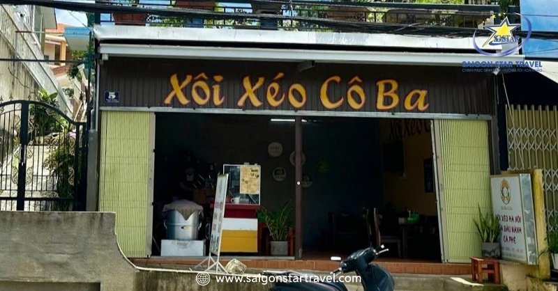 Xôi Xéo Cô Ba nằm trong top các địa điểm ăn sáng ở Đà Lạt