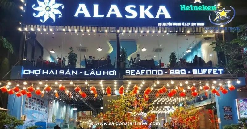 Nhà hàng Alaska là một quán buffet hải sản được rất nhiều du khách yêu thích khi đến Quy Nhơn